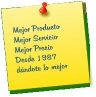 Mejor Producto Mejor Servicio Mejor Precio Desde 1987 dndote lo mejor