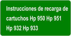 Instrucciones de recarga de  cartuchos Hp 950 Hp 951  Hp 932 Hp 933
