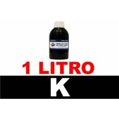 1 l. tinta negra pigmentada para cartuchos para Hp