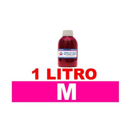 botella de litro de tinta pigmentada multiuso , color magenta