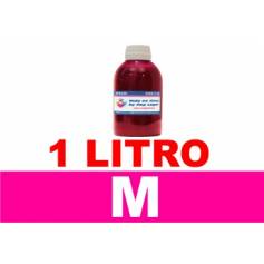 Botella de litro de tinta pigmentada multiuso para Epson color magenta 