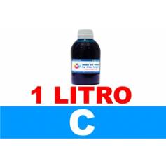 1 l. tinta cian colorante para cartuchos para Hp