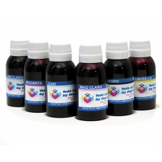 pack 6 botellas 250 ml tinta pigmentada para plotter Epson bkcmyCcMc