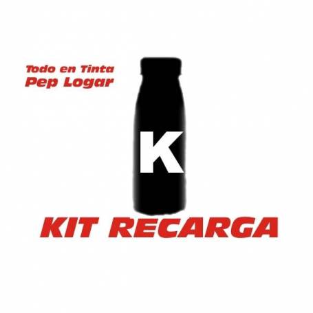 3 botellas de toner de 70 gr. para recarga de cartucho Oki 9002395