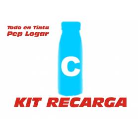 Recarga de toner cian brillo 250 gr. para Oki ES8430