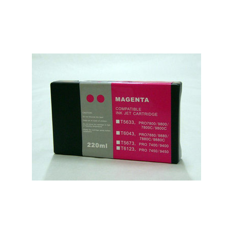Magenta 220ml pigmentada compatible Epson pro7400 7450 9400 9450 c13t612300 