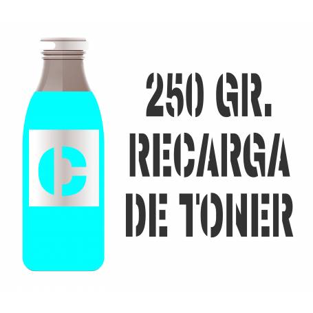 250 gr. Para Samsung color botella tóner cian 