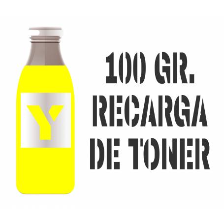 1 botella de 100 gr. de tóner amarillo brillo para Oki c310 c330 c331 mc361 mc362