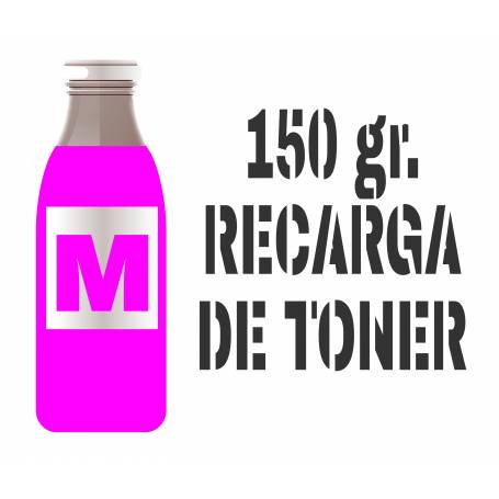 3 recargas de tóner magenta brillo 150 gr. para Oki c5600 Oki c5700