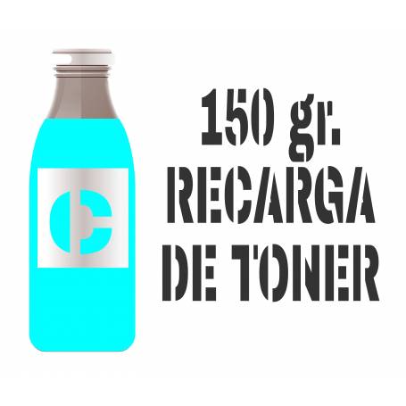 Recarga de tóner cian brillo 150 gr. para Oki es6410