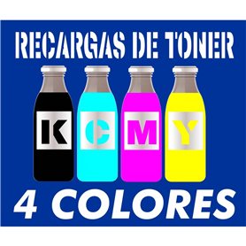 Recargas de tóner premium cmyk 400 gr. para Kyocera color