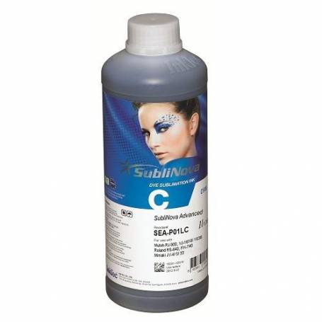 1 Litro de tinta de sublimacion Sublinova advanced cian para plotters 42 pulgadas