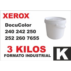 Para Xerox DocuColor 240 242 250 252 260 7655 cubo tóner negro 3 kg