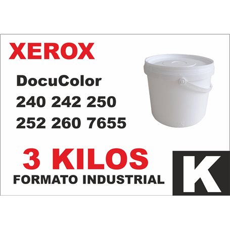 Para Xerox DocuColor 240 242 250 252 260 7655 cubo tóner negro 3 kg