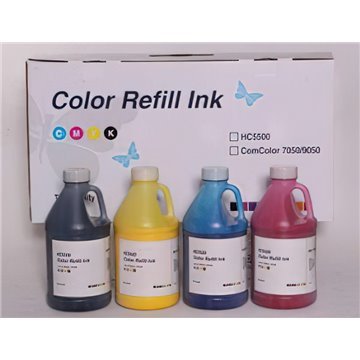 Tinta para Riso Cian 250 ml. HC5000, HC5500, Comcolor 3010, 3110, 3050, 3150, 7050, 7110, 7150, 9050, 9150