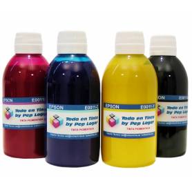 3 botellas de 250 ml. tinta pigmentada para Epson CMY