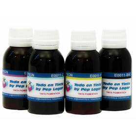 4 botellas de 100 ml. tinta pigmentada para Epson 16 cmyk