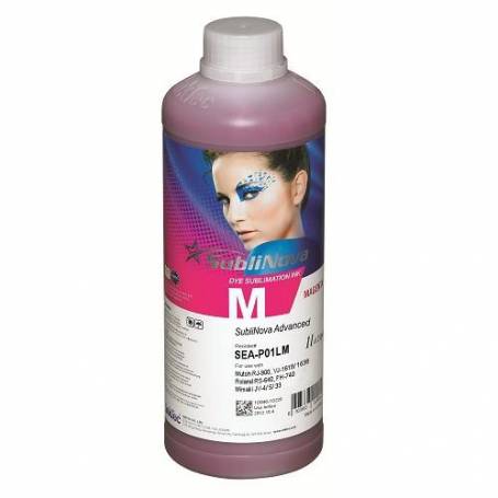 1 Litro de tinta de sublimacion Sublinova advanced magenta clara para plotters 42 pulgadas