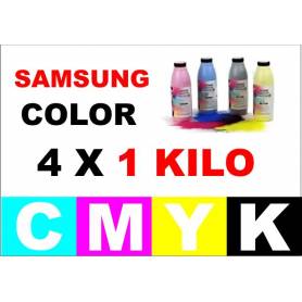 Samsung color toner a granel 4 x 1000 gr. cmyk