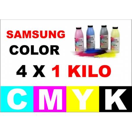 Samsung color toner a granel 4 x 1000 gr. cmyk