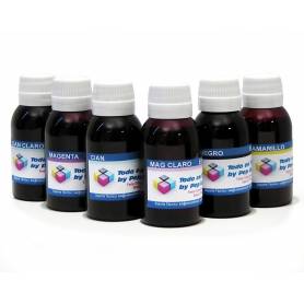 6 botellas 100 ml. tinta colorante para Epson cmykCcMc