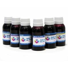 6 botellas 100 ml. tinta colorante para Epson cmykccmc