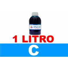 Botella de litro de tinta colorante multiuso para Epson color cian 