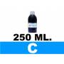 250 ml. tinta cian colorante para cartuchos HP