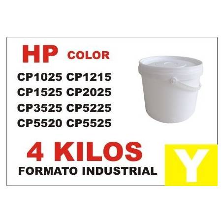Hp toner series CP1000 - CP5000 AMARILLO formato industrial 4 Kg