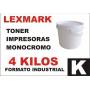 Lexmark toner monocromo universal formato industrial 4 Kg