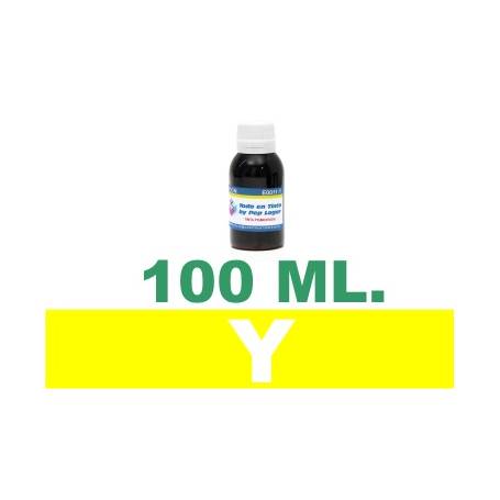 100 ml tinta Brother AMARILLA LC123 LC985 LC1000 LC1100 LC1240