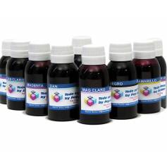 9 botellas 1 litro tinta pigmentada para plotter Epson k3