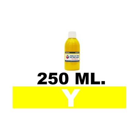 250 ml. tinta amarilla colorante para cartuchos HP