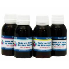 4 botellas de 100 ml. tinta pigmentada para Epson cmyk