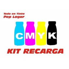 Para Lexmark c510 color recargas de tóner 4 botellas kcmy