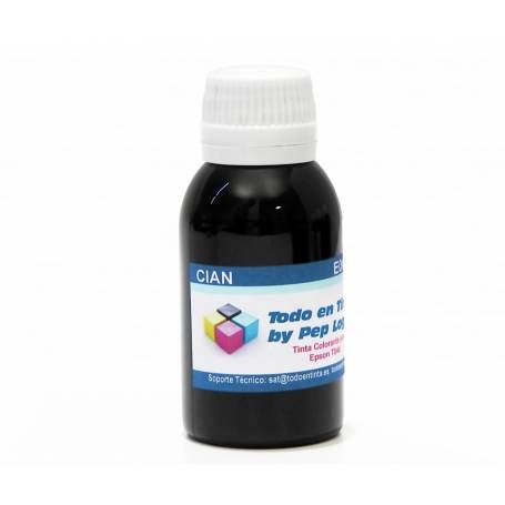 100 ml. tinta cian colorante para cartuchos Epson