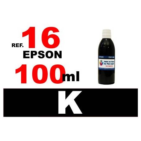 Epson 16, 16 XL botella 100 ml. tinta negra