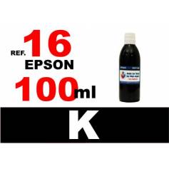 Para cartuchos Epson 16 16 xl botella 100 ml. tinta compatible negra