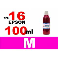 Para cartuchos Epson 16 16 xl botella 100 ml. tinta compatible magenta 