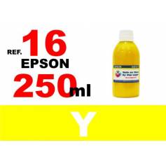 Para cartuchos Epson 16 16 xl botella 250 ml. tinta compatible amarilla