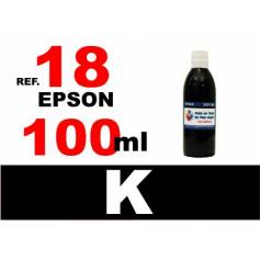 Para cartuchos Epson 18 18 xl botella 100 ml. tinta compatible negra
