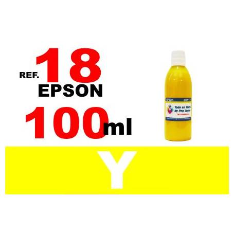 Epson 18, 18 XL botella 100 ml. tinta amarilla