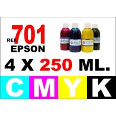 701 701 xxl pack 4 botellas 250 ml. cmyk