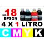 Epson 18, 18 XL pack 4 botellas 1 L. CMYK
