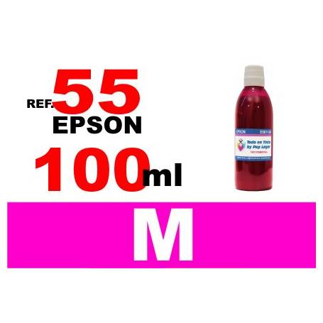 Epson 55, 55 XL botella 100 ml. tinta magenta