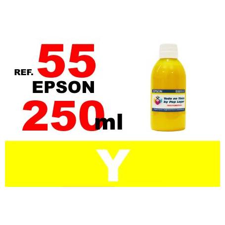 Epson 55, 55 XL botella 250 ml. tinta amarilla