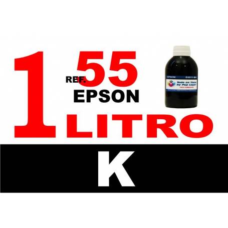Epson 55, 55 XL botella 1 L tinta negra