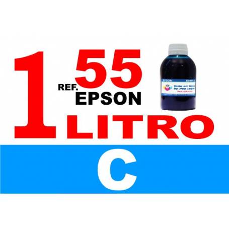 Epson 55, 55 XL botella 1 L tinta cian