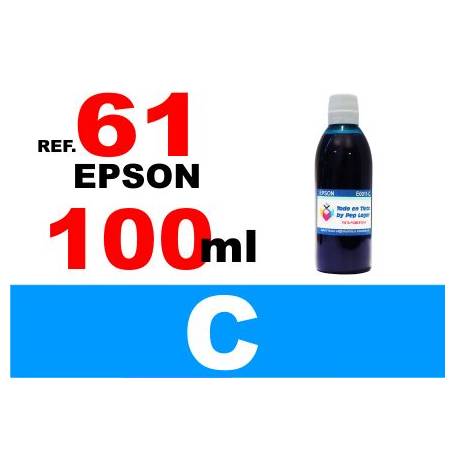 Epson 61, 61 XL botella 100 ml. tinta cian