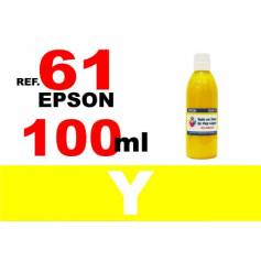 Epson 61, 61 XL botella 100 ml. tinta amarilla